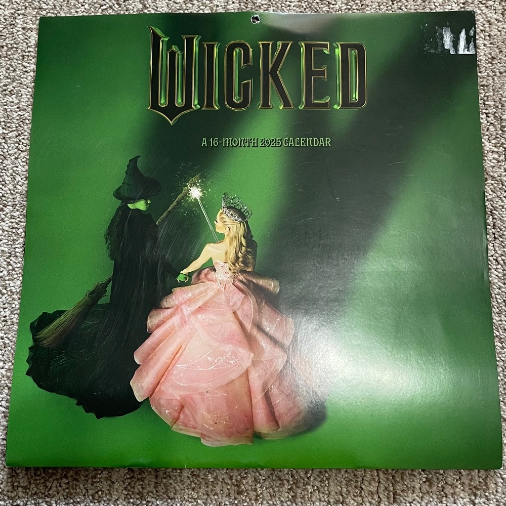 Wicked 12 Month‎ Calendar Collectors Edition Unused No Writing Clean Pages